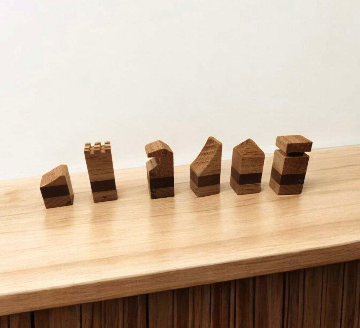 Gangland Express End Grain Chess Set