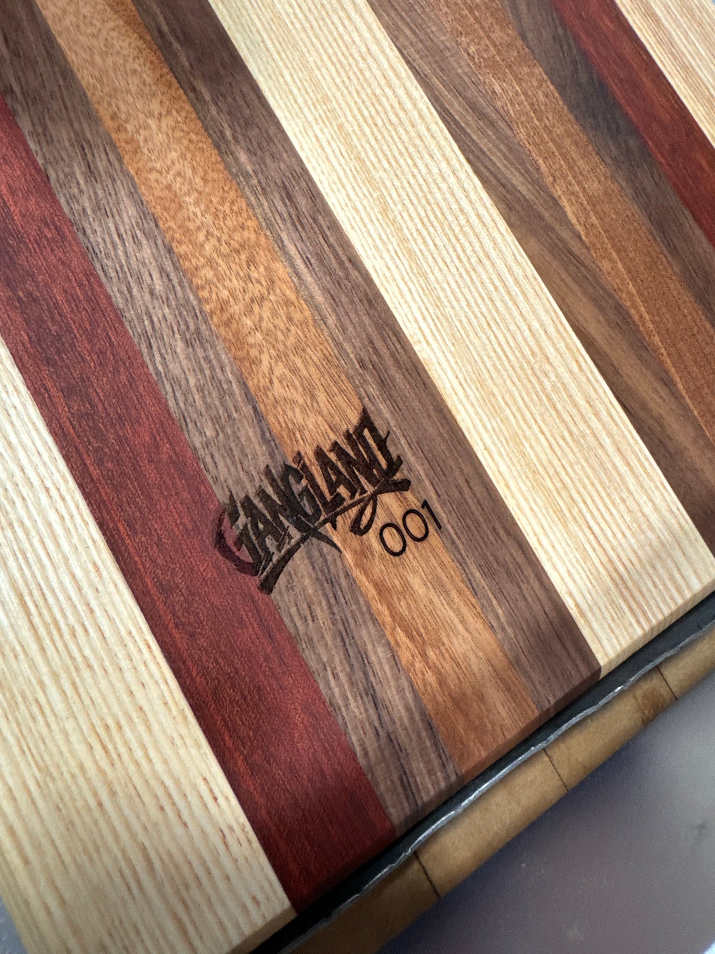 Gangland Woodworks Be a Badass Save a Kid Handmade Hardwood Cutting Board