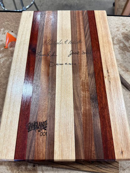 Gangland Woodworks Handmade Hardwood Cutting Board