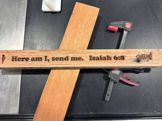 Trap House Reclaimed Wood Isaiah 6:8 Here Am I, Send Me