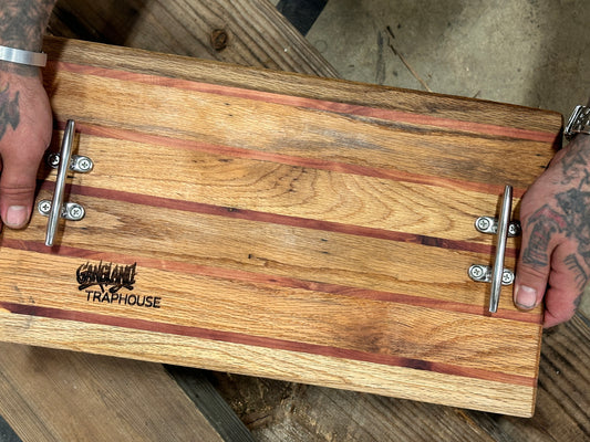 Trap House Reclaimed Hardwood Serving Board with Cleats